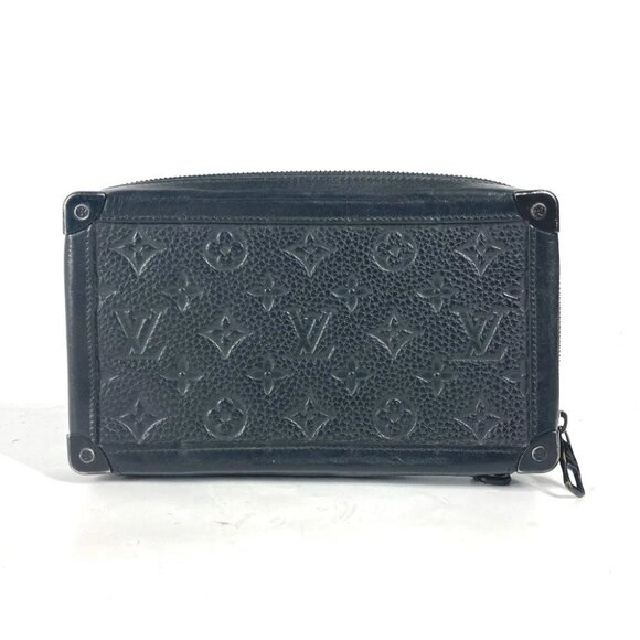 LOUIS VUITTON M68986 Monogram Soft Trunk Clutch Bag Long Wallet Pouch - Picture 1 of 14